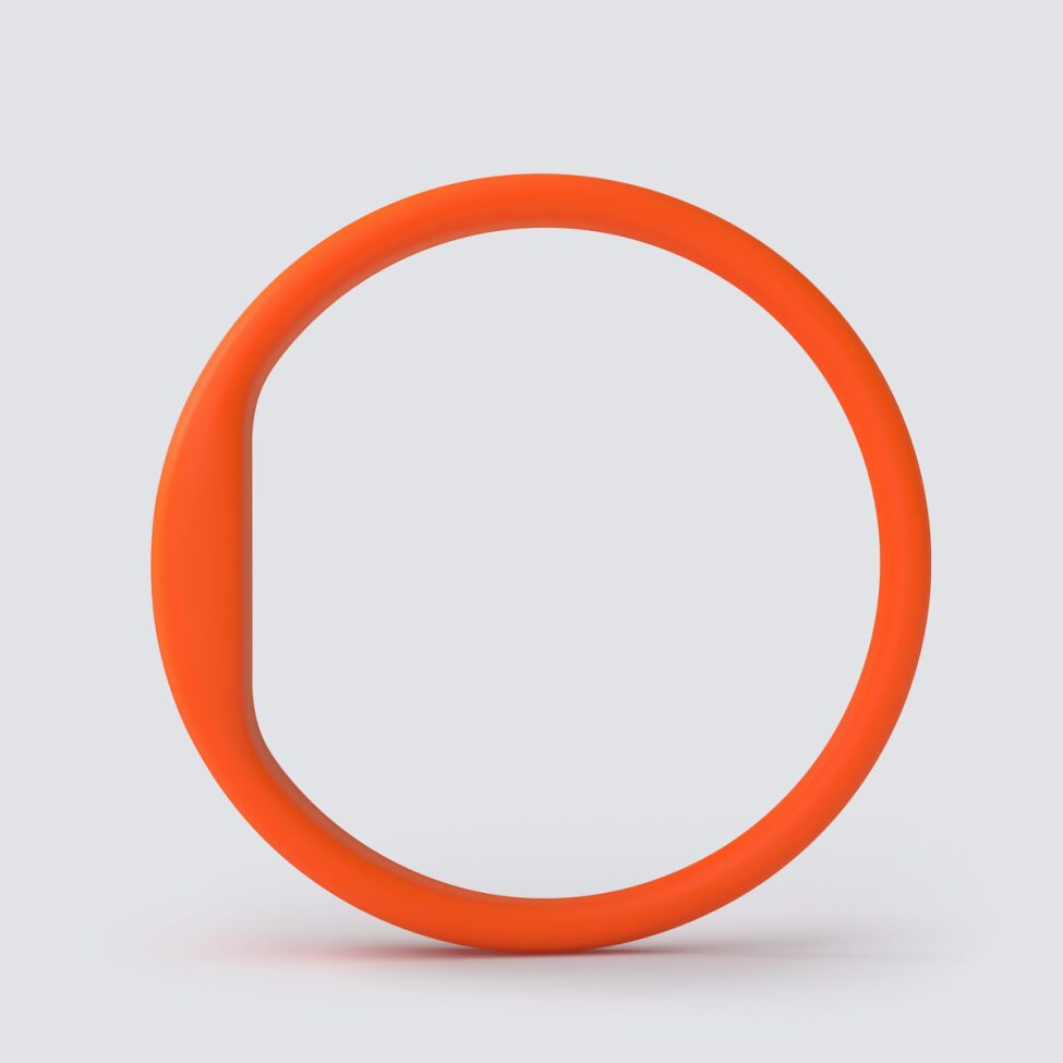 Силиконовый браслет замкнутый УЗКИЙ - S - фото 3