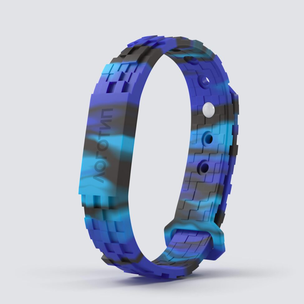 Силиконовый браслет с застежкой ПИКСЕЛЬ - фото 1