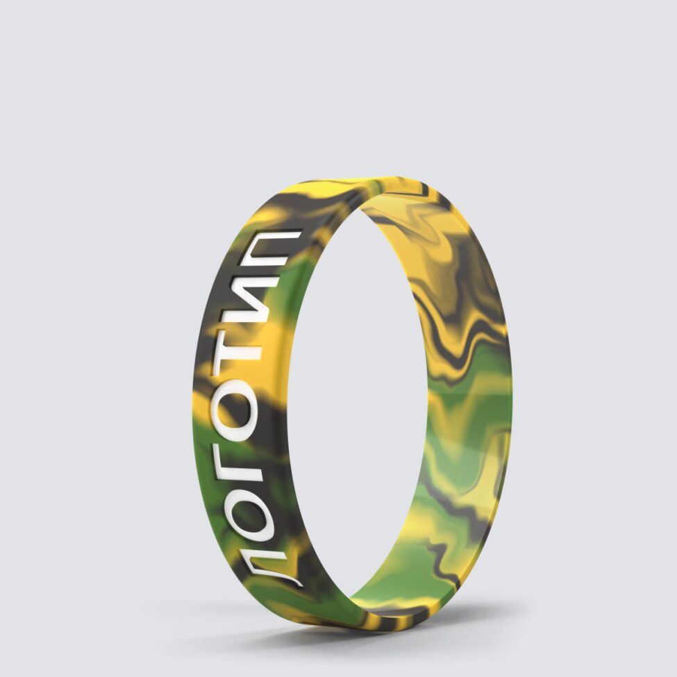 Силиконовый браслет ПРОМО - M с вдавленным логотипом - фото 1