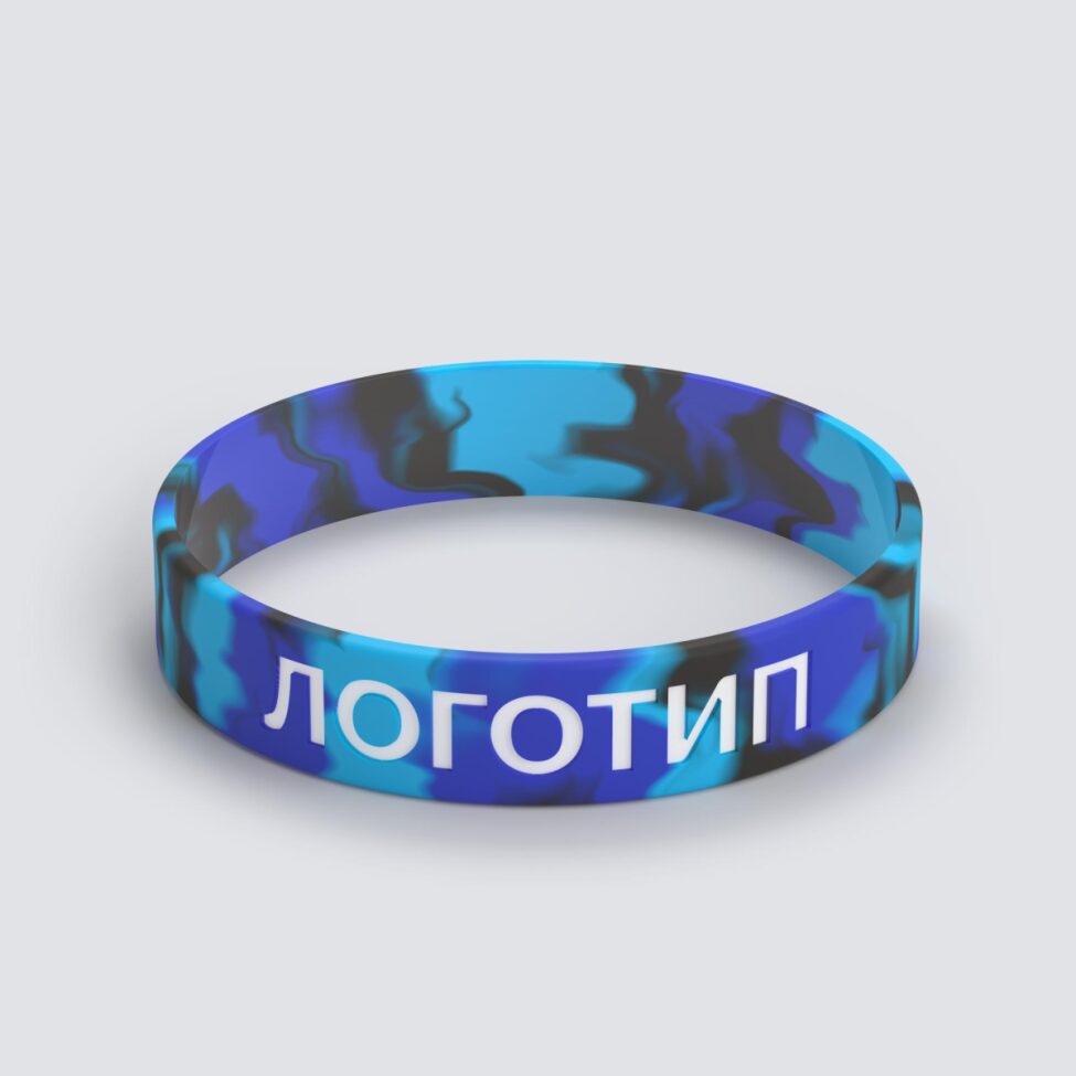 Силиконовый браслет ПРОМО - M с вдавленным логотипом - фото 3