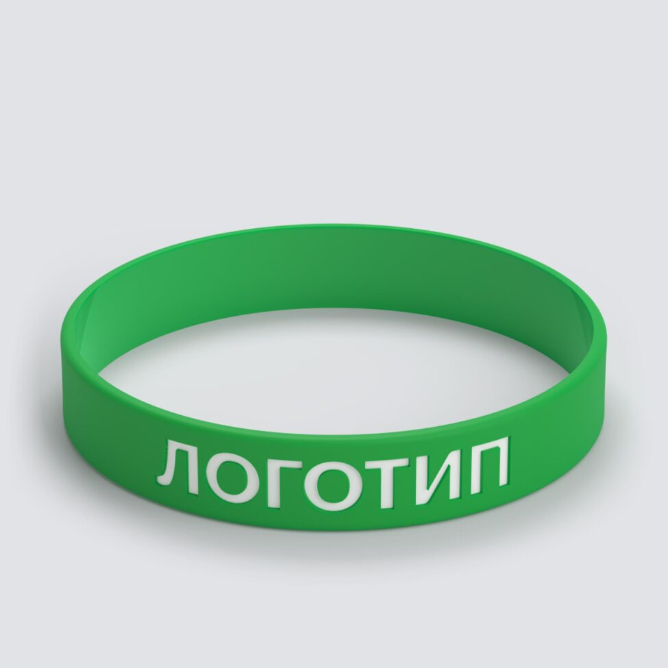 Силиконовый браслет ПРОМО - L с вдавленным логотипом - фото 3