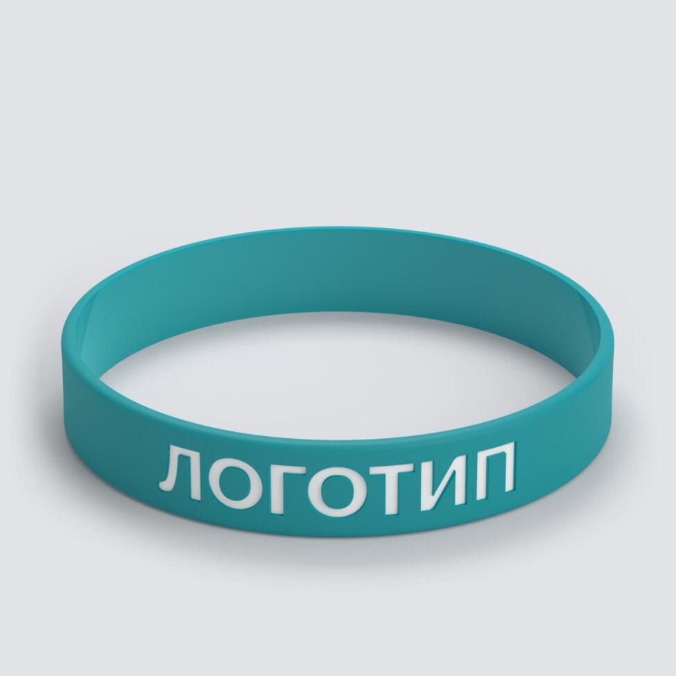 Силиконовый браслет ПРОМО - L с вдавленным логотипом - фото 3