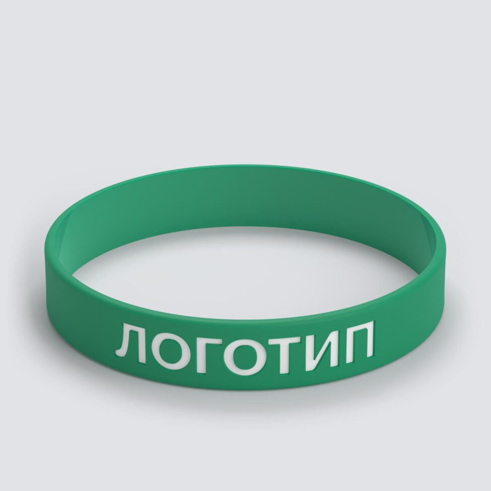 Силиконовый браслет ПРОМО - L с вдавленным логотипом - фото 3