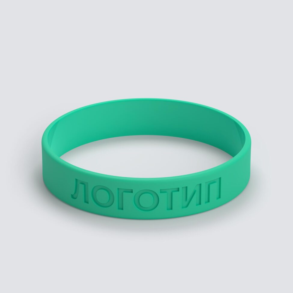 Силиконовый браслет ПРОМО - M с вдавленным логотипом - фото 3