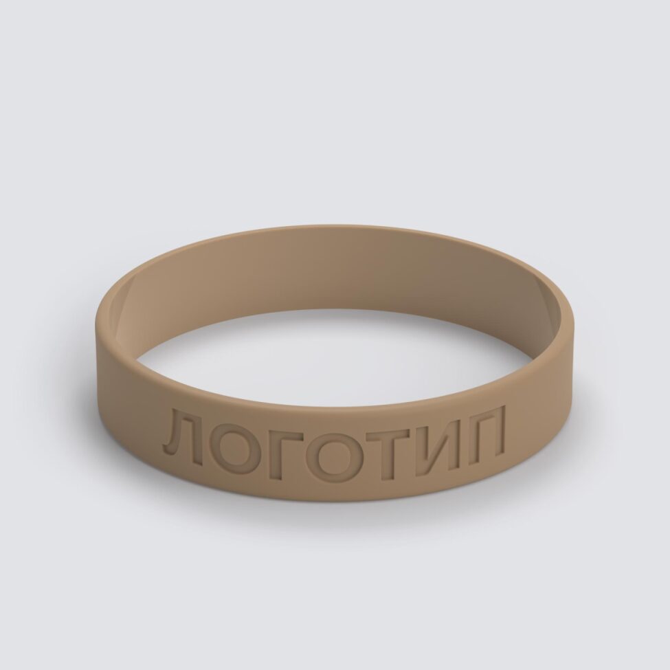 Силиконовый браслет ПРОМО - M с вдавленным логотипом - фото 3