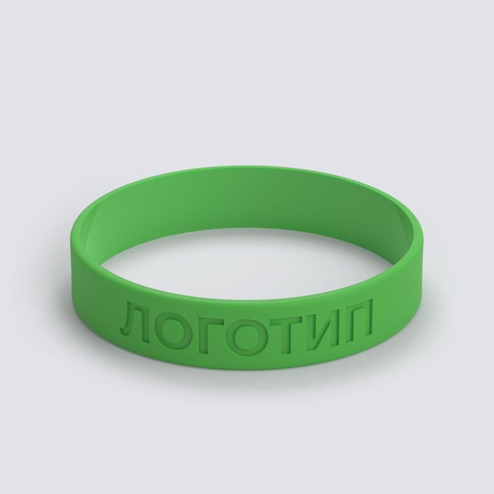 Силиконовый браслет ПРОМО - M с вдавленным логотипом - фото 3