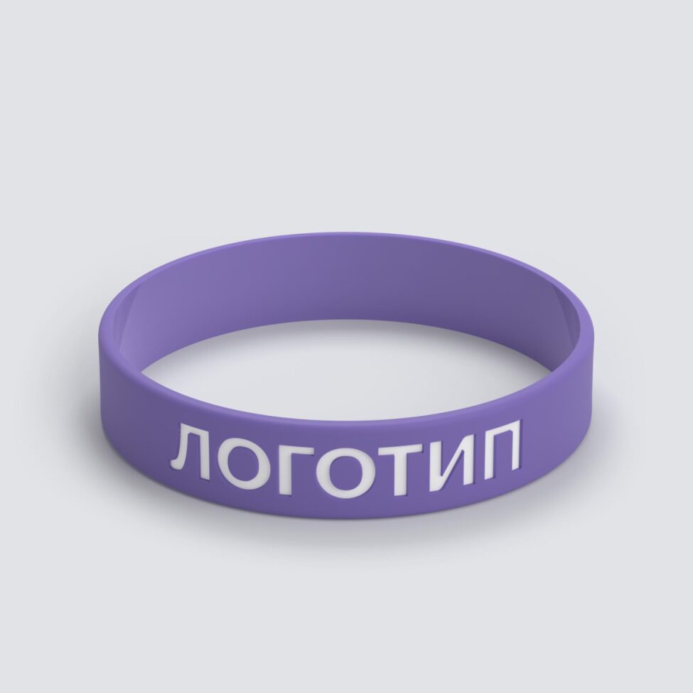 Силиконовый браслет ПРОМО - M с вдавленным логотипом - фото 3