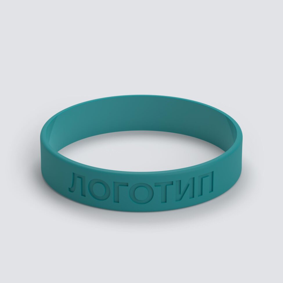 Силиконовый браслет ПРОМО - M с вдавленным логотипом - фото 3