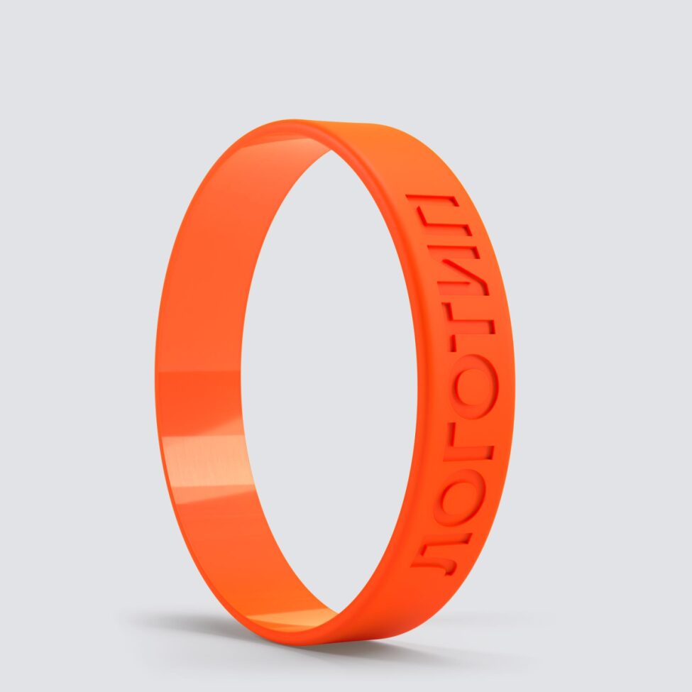 Силиконовый браслет ПРОМО - M с вдавленным логотипом - фото 4