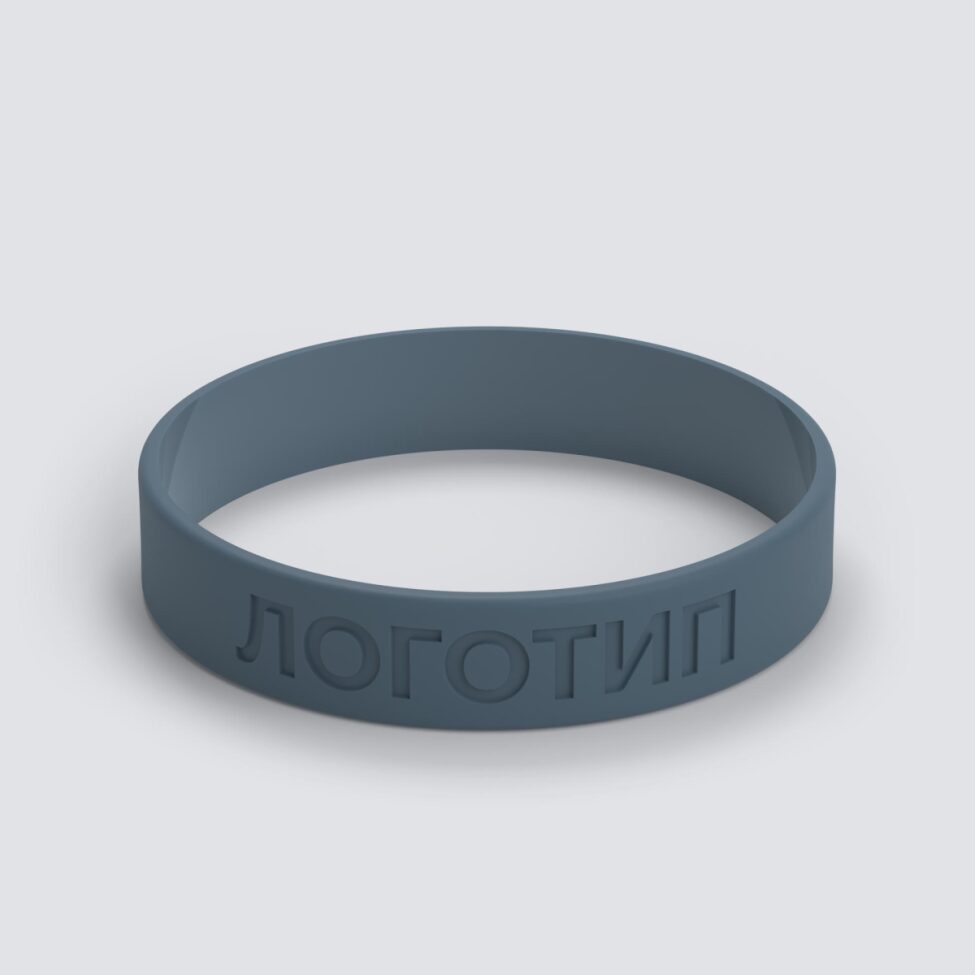 Силиконовый браслет ПРОМО - M с вдавленным логотипом - фото 3