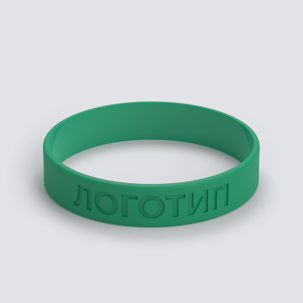 Силиконовый браслет ПРОМО - M с вдавленным логотипом - фото 3