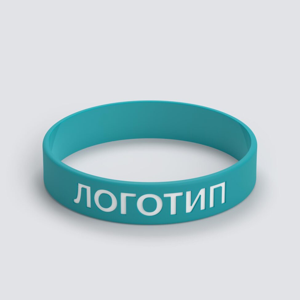 Силиконовый браслет ПРОМО - M с вдавленным логотипом - фото 3