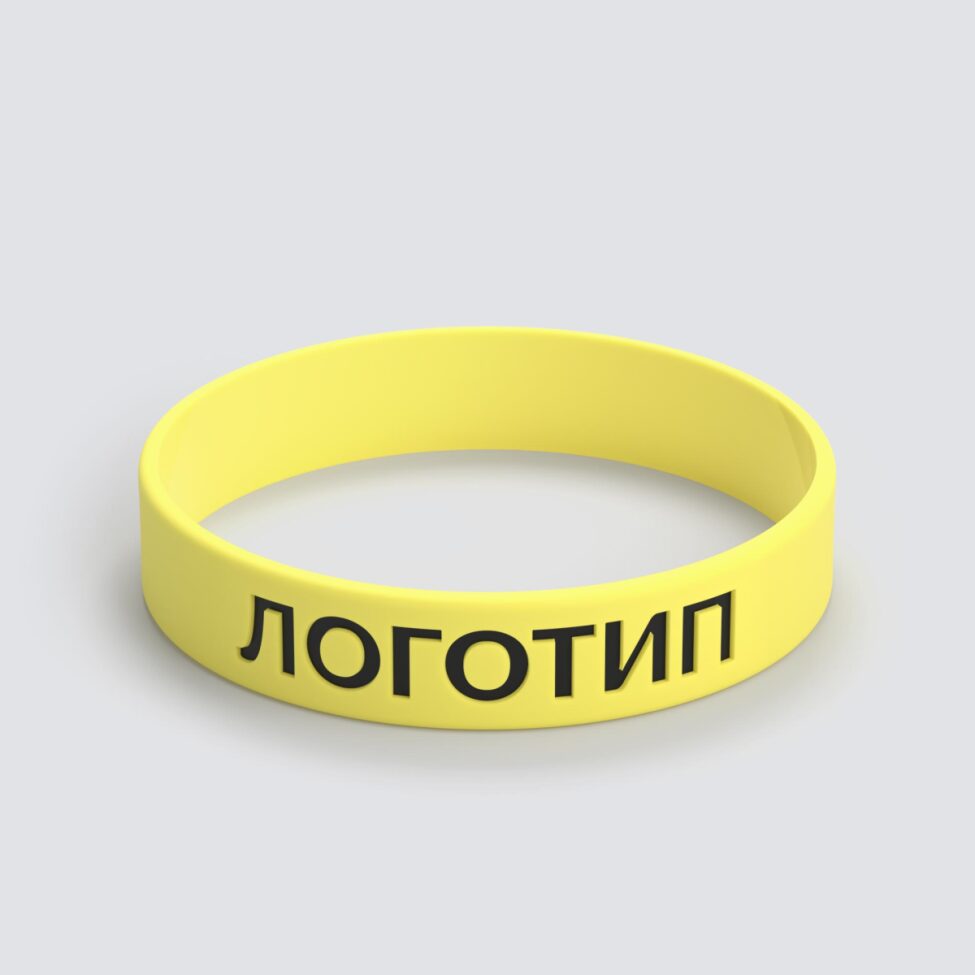 Силиконовый браслет ПРОМО - M с вдавленным логотипом - фото 3