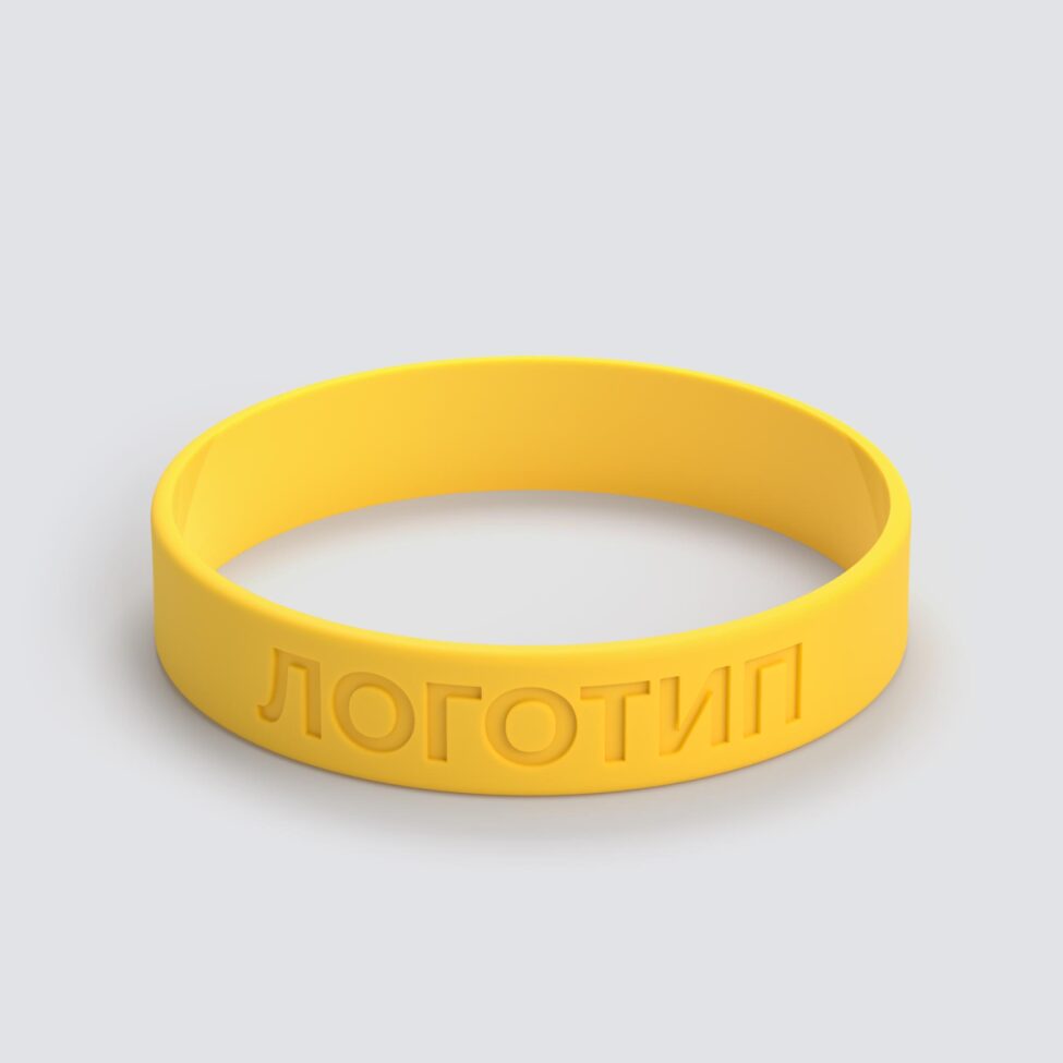 Силиконовый браслет ПРОМО - M с вдавленным логотипом - фото 3