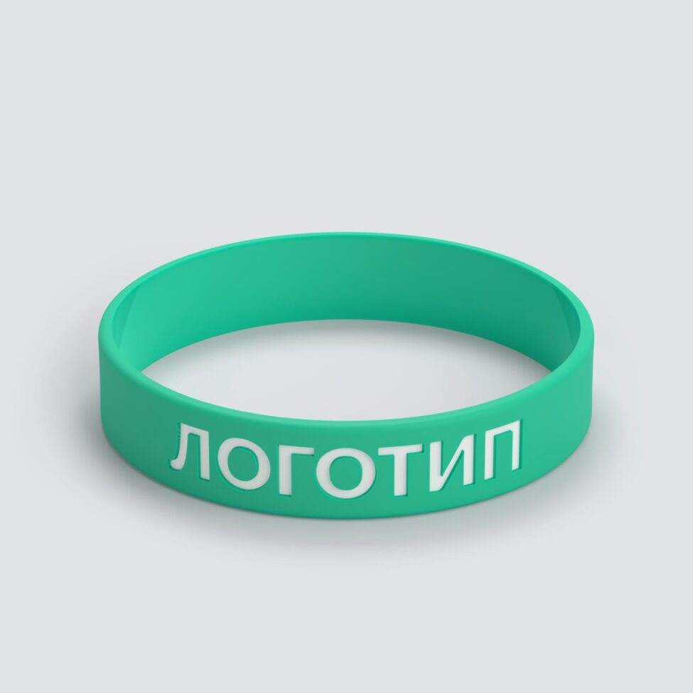 Силиконовый браслет ПРОМО - M с вдавленным логотипом - фото 3