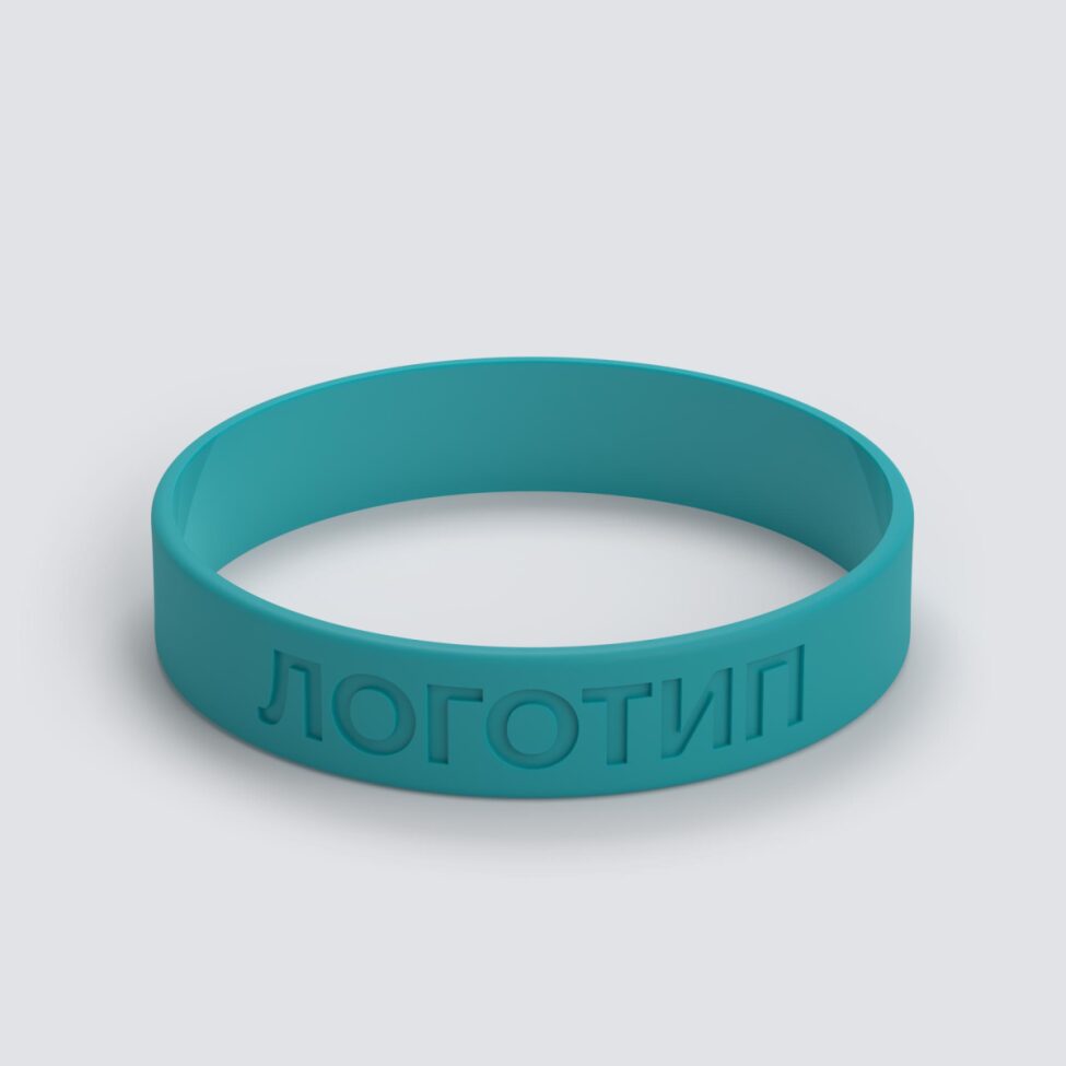 Силиконовый браслет ПРОМО - M с вдавленным логотипом - фото 3