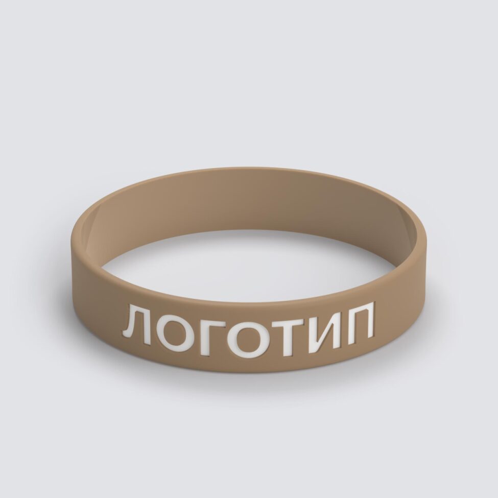 Силиконовый браслет ПРОМО - M с вдавленным логотипом - фото 3