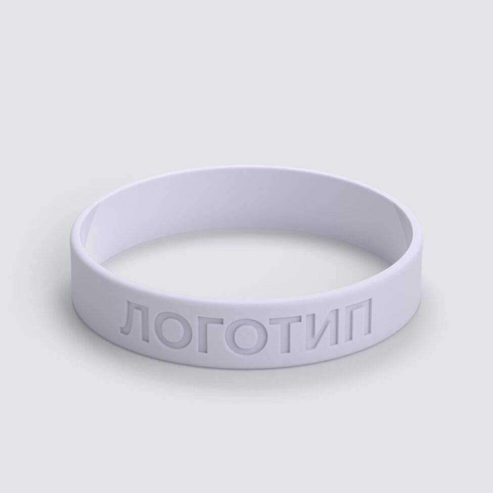 Силиконовый браслет ПРОМО - M с вдавленным логотипом - фото 3