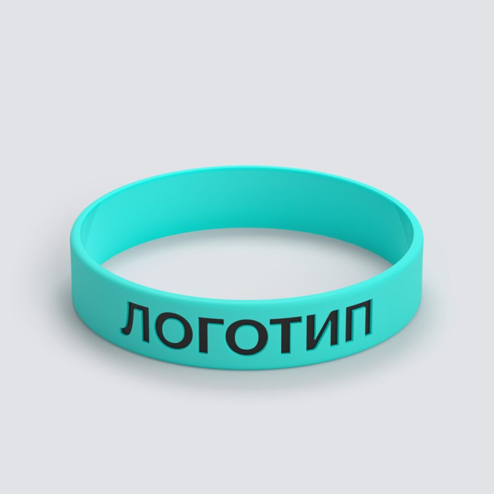 Силиконовый браслет ПРОМО - M с вдавленным логотипом - фото 3