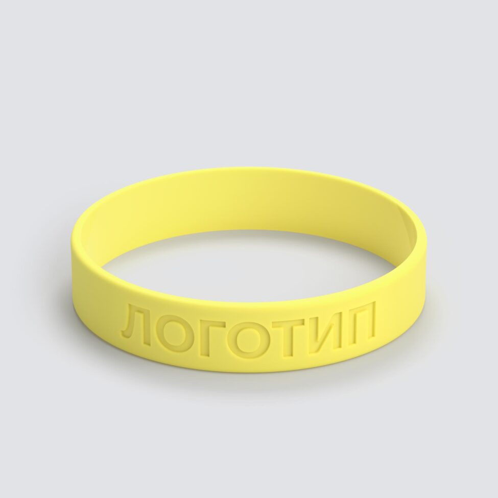 Силиконовый браслет ПРОМО - M с вдавленным логотипом - фото 3