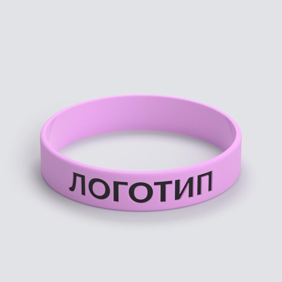 Силиконовый браслет ПРОМО - M с вдавленным логотипом - фото 3