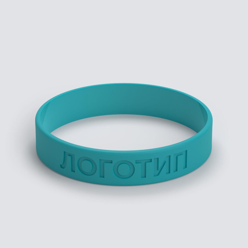 Силиконовый браслет ПРОМО - M с вдавленным логотипом - фото 3
