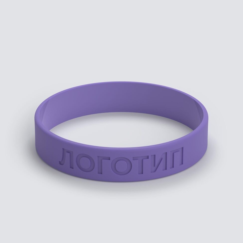Силиконовый браслет ПРОМО - M с вдавленным логотипом - фото 3