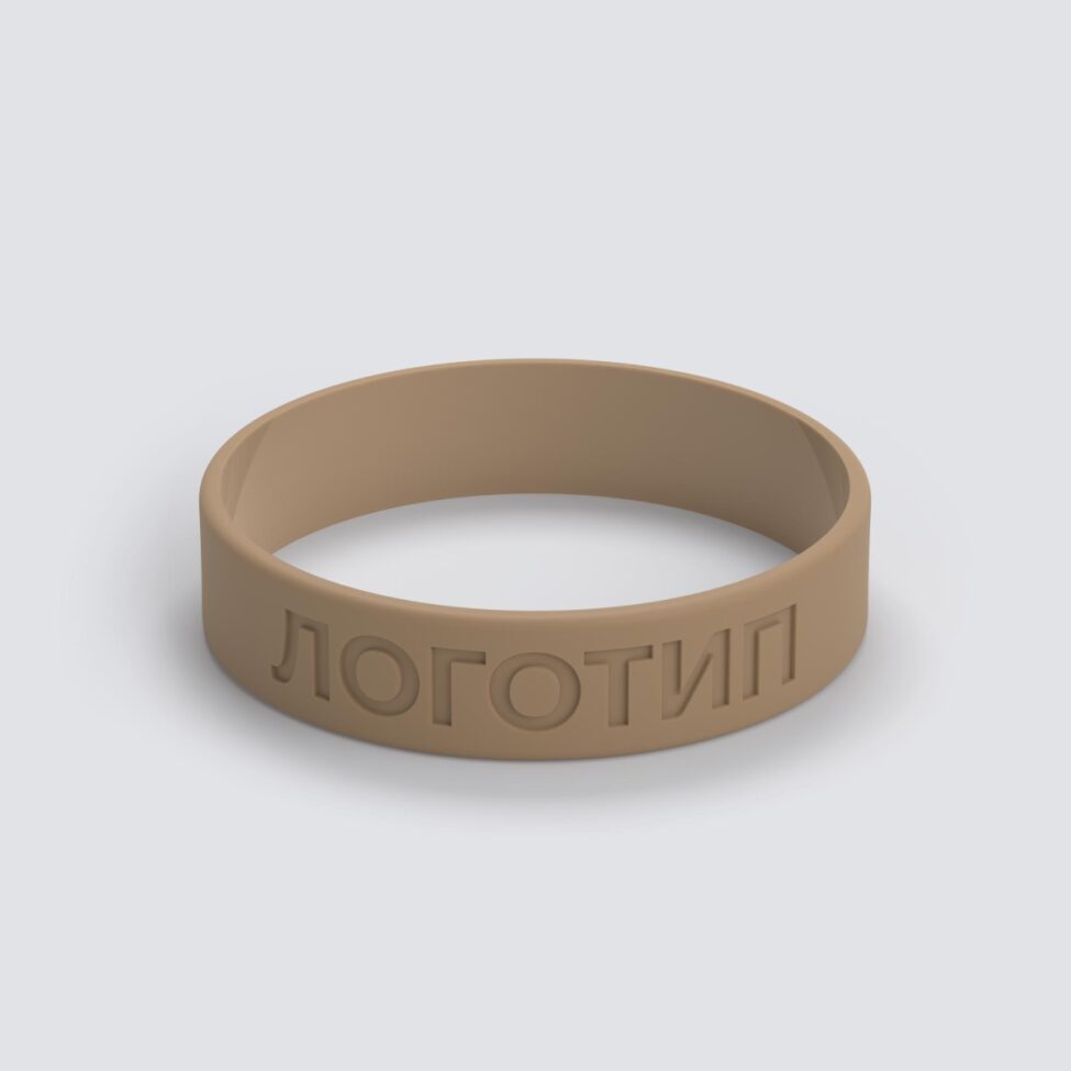 Силиконовый браслет ПРОМО - S с вдавленным логотипом - фото 3