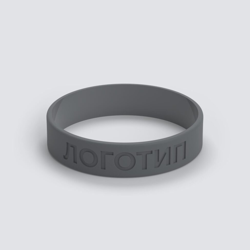 Силиконовый браслет ПРОМО - S с вдавленным логотипом - фото 3