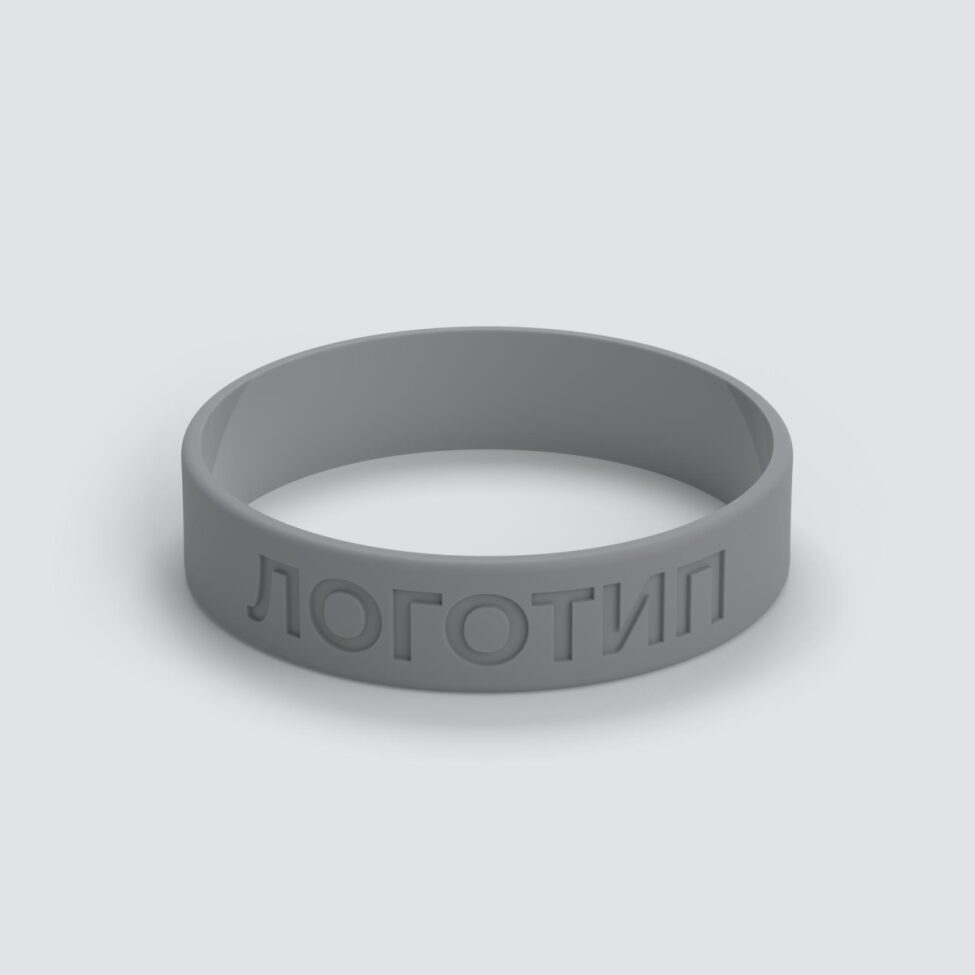 Силиконовый браслет ПРОМО - S с вдавленным логотипом - фото 3