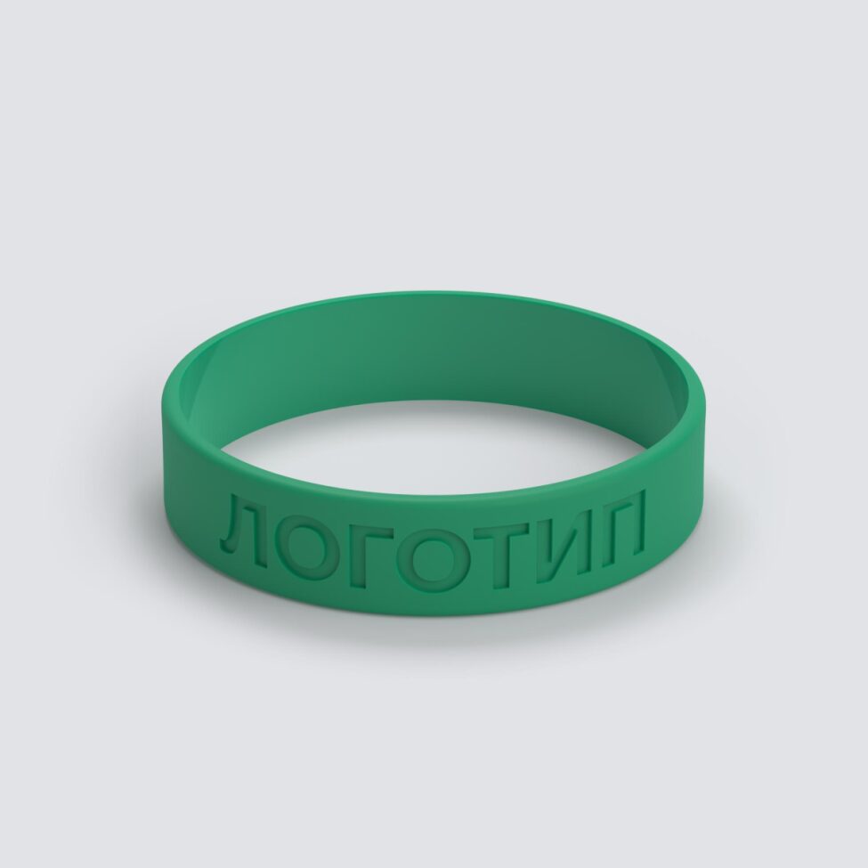 Силиконовый браслет ПРОМО - S с вдавленным логотипом - фото 3