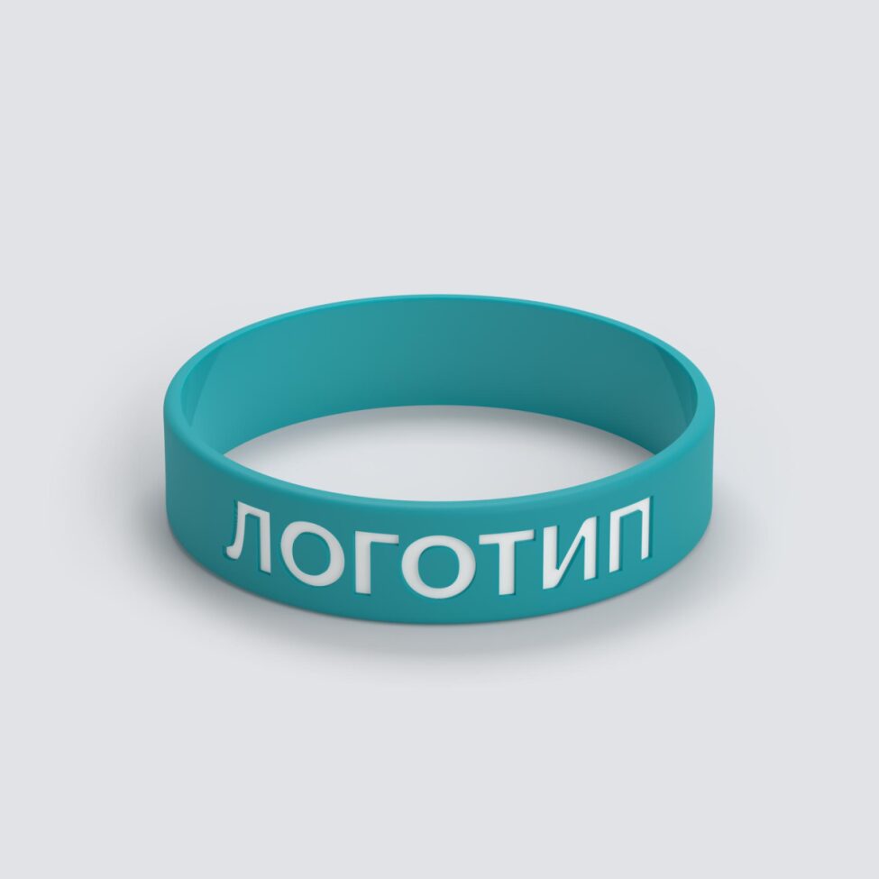 Силиконовый браслет ПРОМО - S с вдавленным логотипом - фото 3