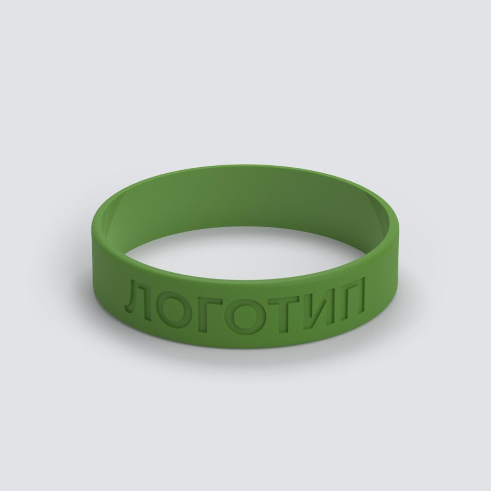 Силиконовый браслет ПРОМО - S с вдавленным логотипом - фото 3