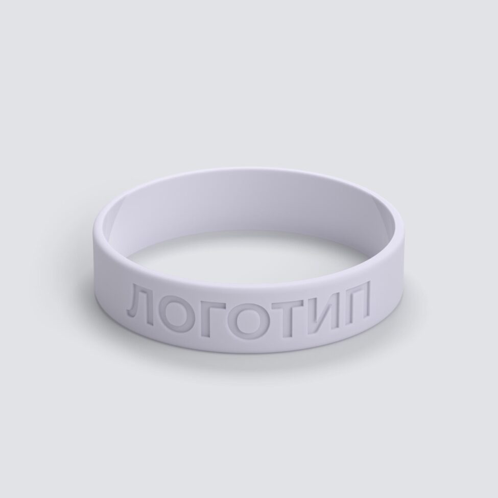 Силиконовый браслет ПРОМО - S с вдавленным логотипом - фото 3