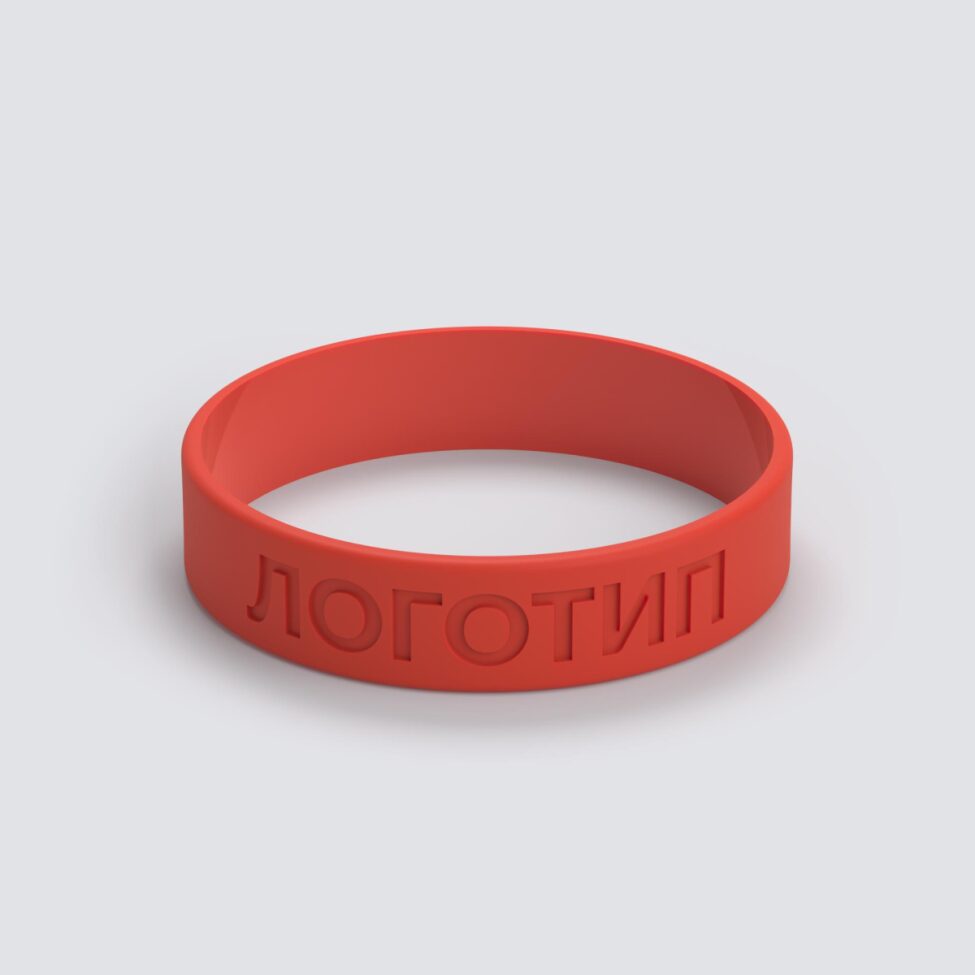 Силиконовый браслет ПРОМО - S с вдавленным логотипом - фото 3