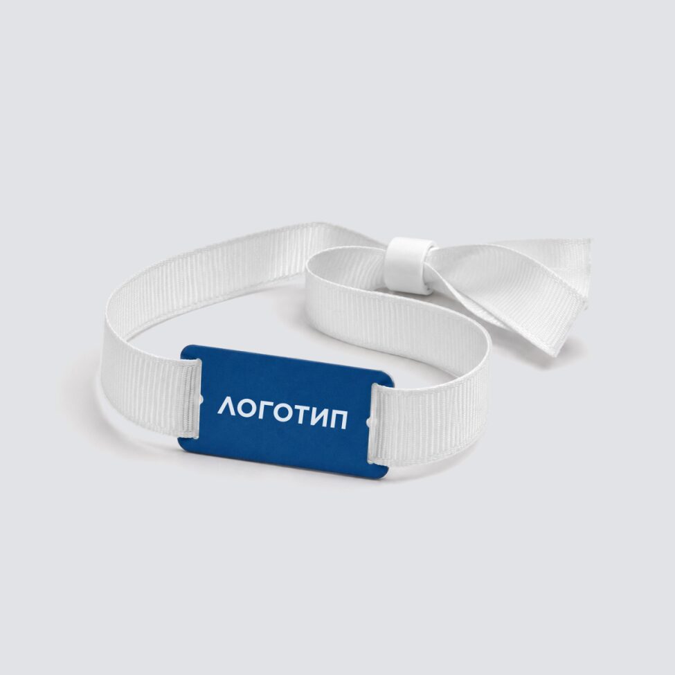 Тканевый RFID-браслет M с застежкой и пластиковым чип-модулем - фото 1